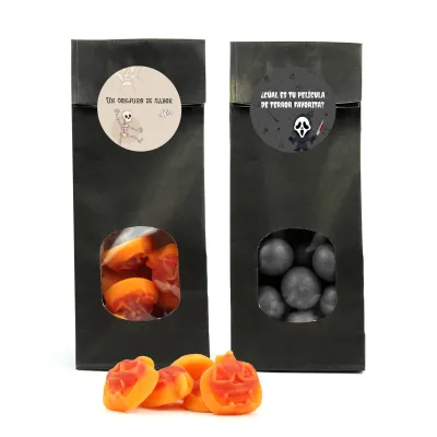 Bolsita kraft con chuches halloween