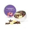 Estrellas de Chocolate en Latita Personalizada para el Día de la Mujer