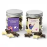 Estrellas de Chocolate en Bote Personalizado para el Día de la Mujer 8M