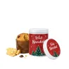 Panettone en bote metálico personalizado para Navidad