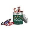 Chocolates para Navidad en bote metálico personalizado