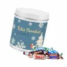 Chocolates para Navidad en bote metálico personalizado