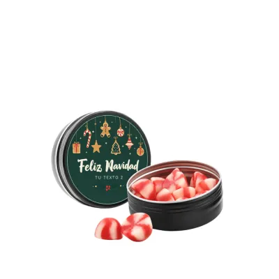 Gominolas Twist en lata aluminio personalizada Navidad